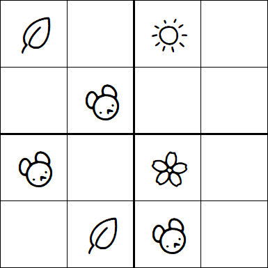 Kids Sudoku 4x4 - Easy