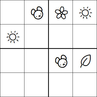 Kids Sudoku 4x4 - Easy