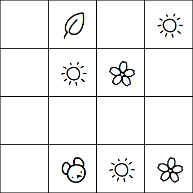 Kids Sudoku 4x4 - Easy