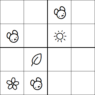 Kids Sudoku 4x4 - Easy
