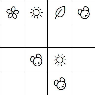 Kids Sudoku 4x4 - Easy