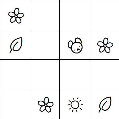 Kids Sudoku 4x4 - Easy