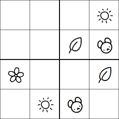 Kids Sudoku 4x4 - Easy