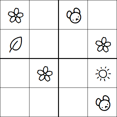 Kids Sudoku 4x4 - Easy