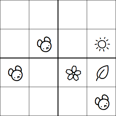 Kids Sudoku 4x4 - Easy