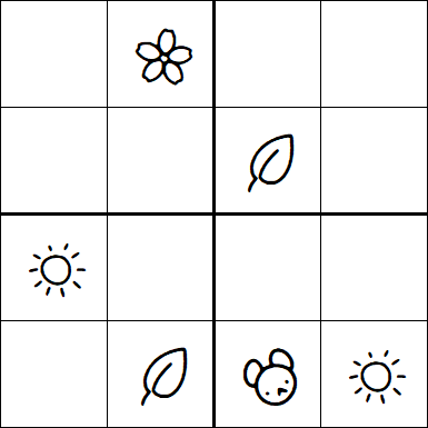 Kids Sudoku 4x4 - Easy