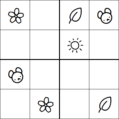 Kids Sudoku 4x4 - Easy