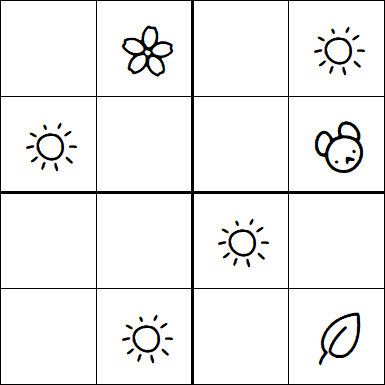 Kids Sudoku 4x4 - Easy