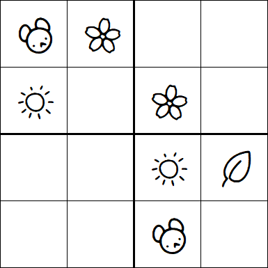 Kids Sudoku 4x4 - Easy