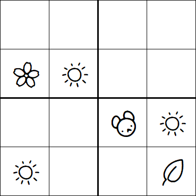 Kids Sudoku 4x4 - Easy