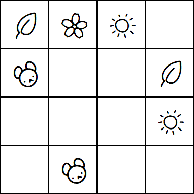 Kids Sudoku 4x4 - Easy