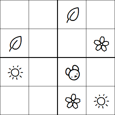 Kids Sudoku 4x4 - Easy
