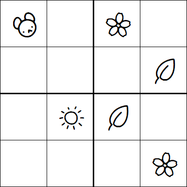 Kids Sudoku 4x4 - Easy