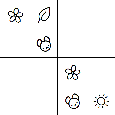 Kids Sudoku 4x4 - Easy