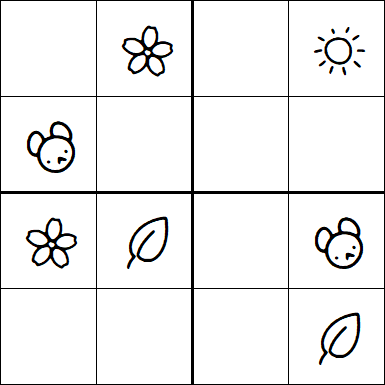 Kids Sudoku 4x4 - Fácil