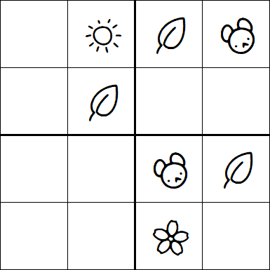 Kids Sudoku 4x4 - Easy
