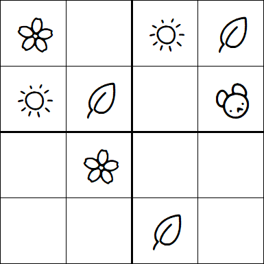 Kids Sudoku 4x4 - Easy