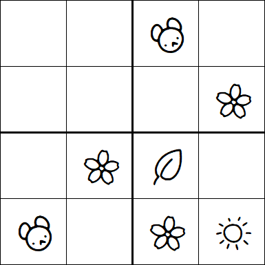 Kids Sudoku 4x4 - Easy