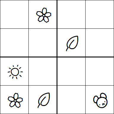 Kids Sudoku 4x4 - Easy