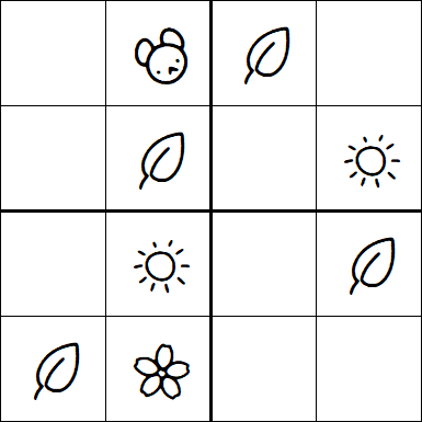 Kids Sudoku 4x4 - Easy