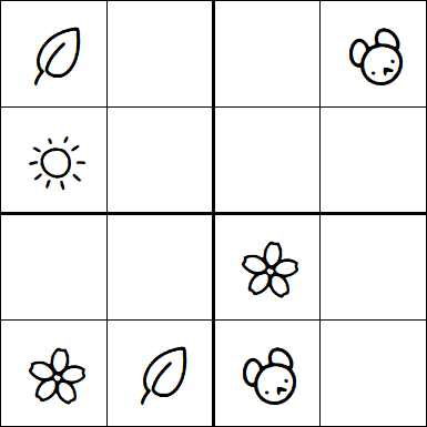 Kids Sudoku 4x4 - Easy
