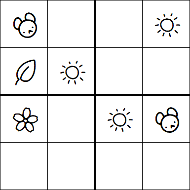 Kids Sudoku 4x4 - Fácil