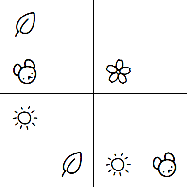 Kids Sudoku 4x4 - Fácil