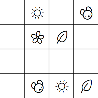 Kids Sudoku 4x4 - Fácil