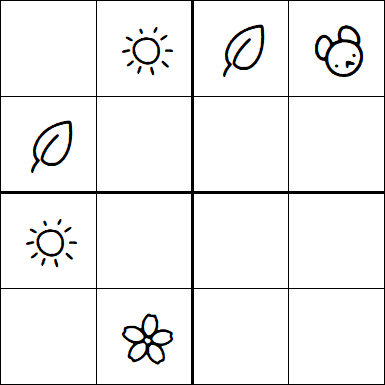 Kids Sudoku 4x4 - Fácil