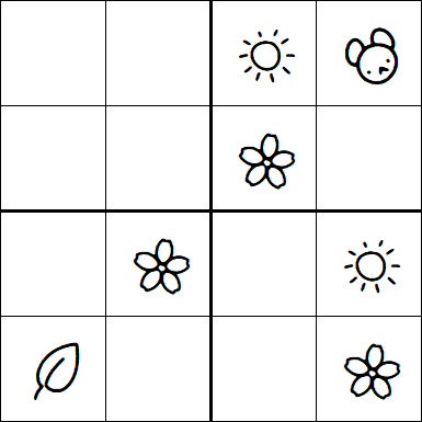 Kids Sudoku 4x4 - Easy
