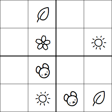 Kids Sudoku 4x4 - Fácil