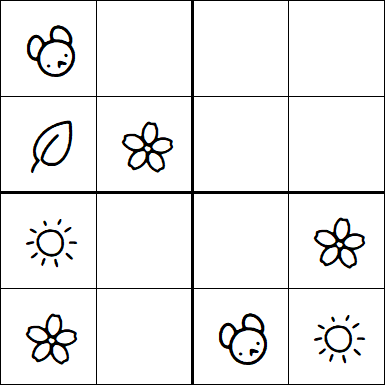 Kids Sudoku 4x4 - Fácil