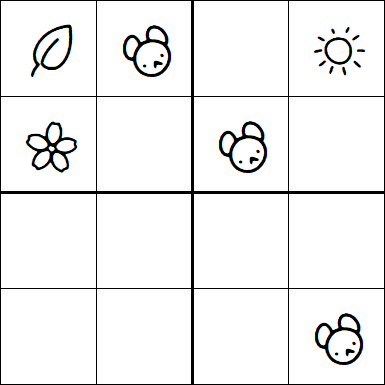 Kids Sudoku 4x4 - Fácil