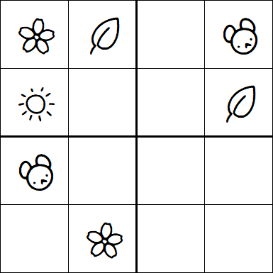 Kids Sudoku 4x4 - Fácil