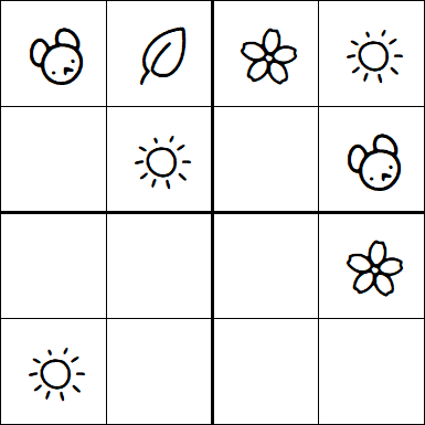 Kids Sudoku 4x4 - Fácil