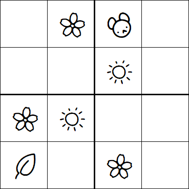 Kids Sudoku 4x4 - Easy