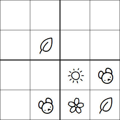 Kids Sudoku 4x4 - Fácil