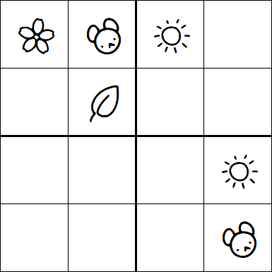 Kids Sudoku 4x4 - Fácil