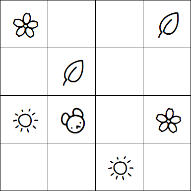 Kids Sudoku 4x4 - Simple