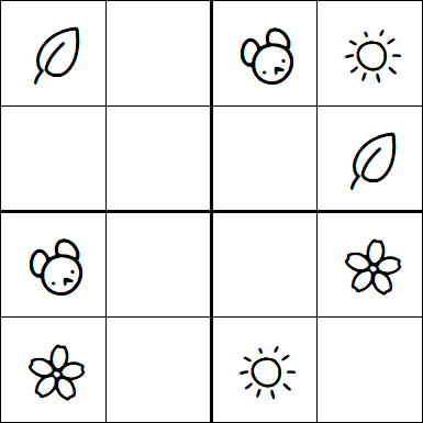 Kids Sudoku 4x4 - Fácil