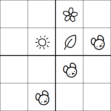 Kids Sudoku 4x4 - Simple