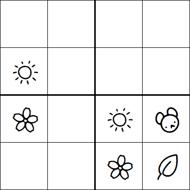 Kids Sudoku 4x4 - Simple