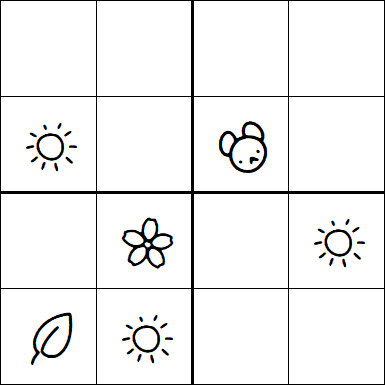Kids Sudoku 4x4 - Simple