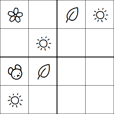 Kids Sudoku 4x4 - Simple