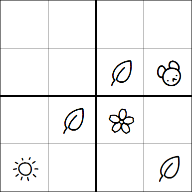 Kids Sudoku 4x4 - Simple