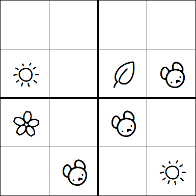 Kids Sudoku 4x4 - Simple