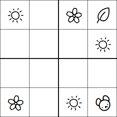 Kids Sudoku 4x4 - Simple