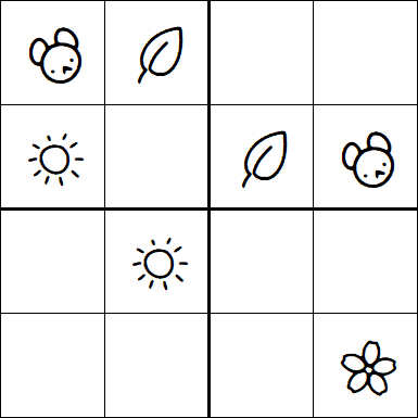 Kids Sudoku 4x4 - Simple