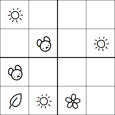 Kids Sudoku 4x4 - Simple