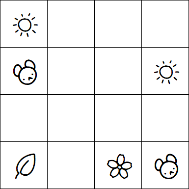 Kids Sudoku 4x4 - Simple